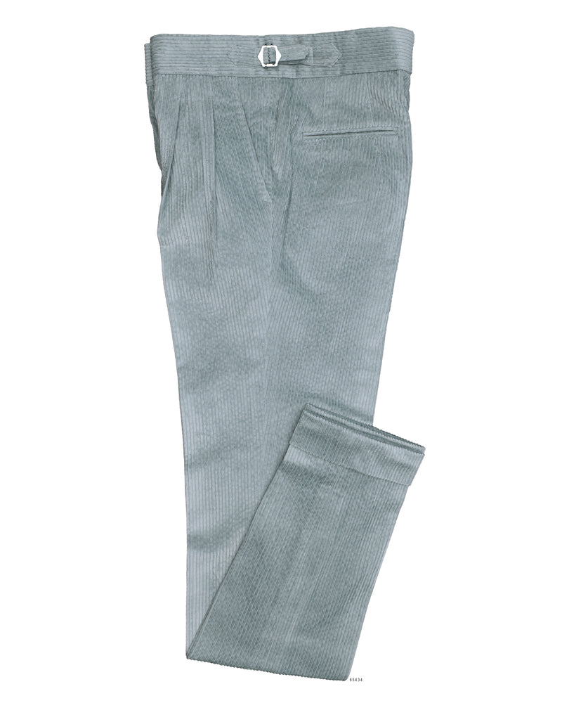 Modrone Corduroy Seersucker Light Green -8 Wale
