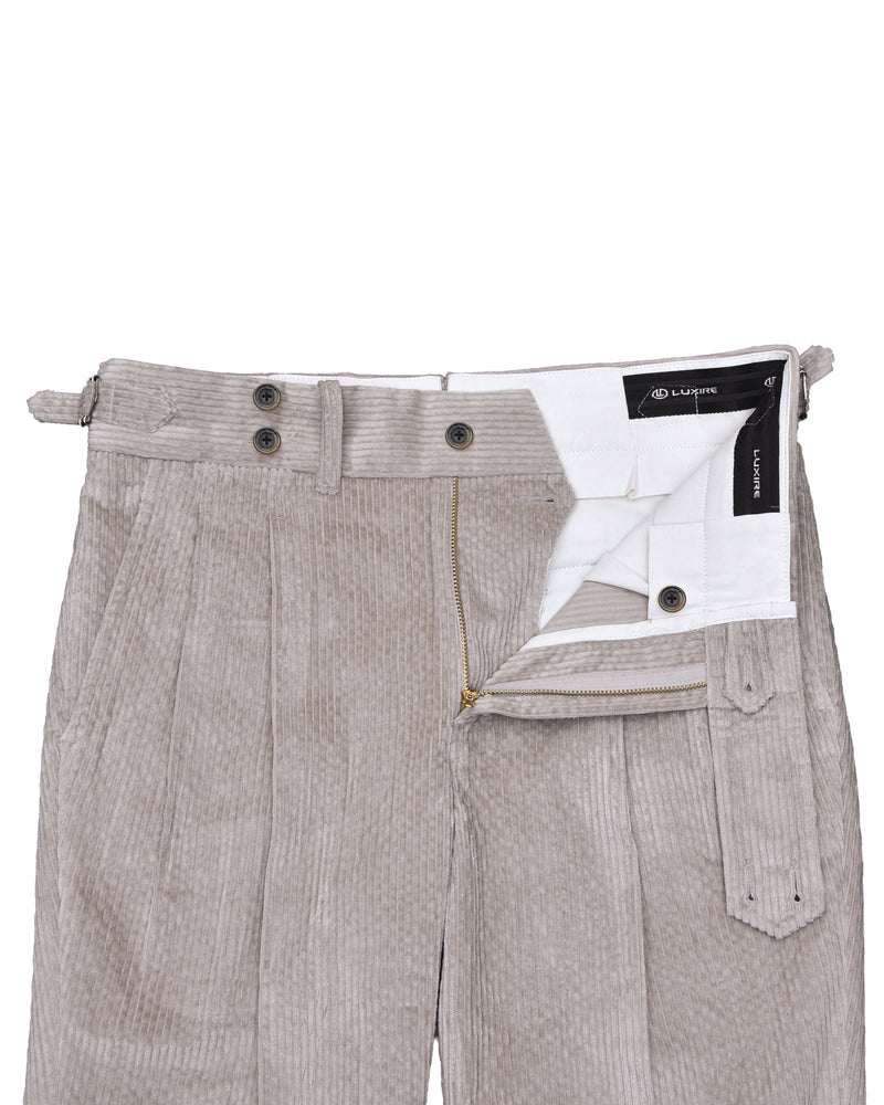 Modrone Corduroy Seersucker Beige - 8 Wale