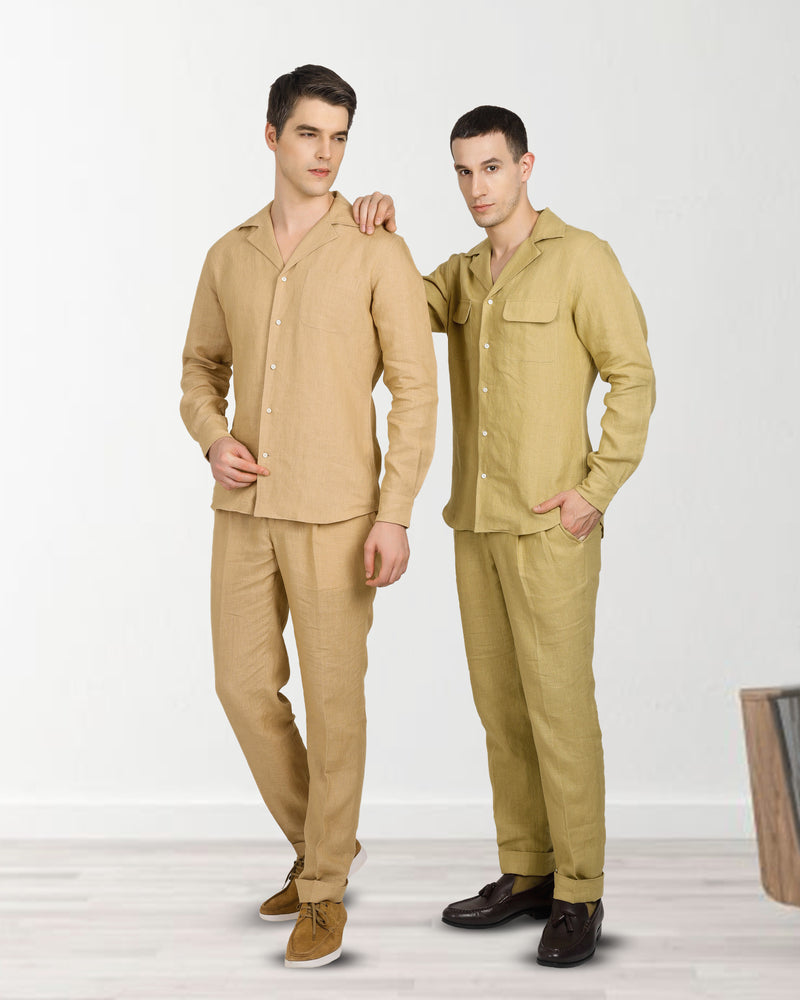 Goldish Yellow Linen