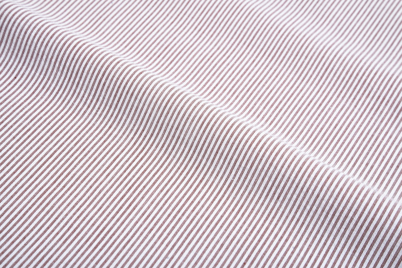 Maroon Dress Stripes Seersucker