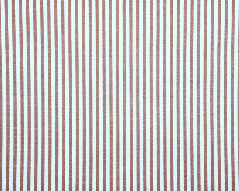 Brown White Candy Stripes Shirt
