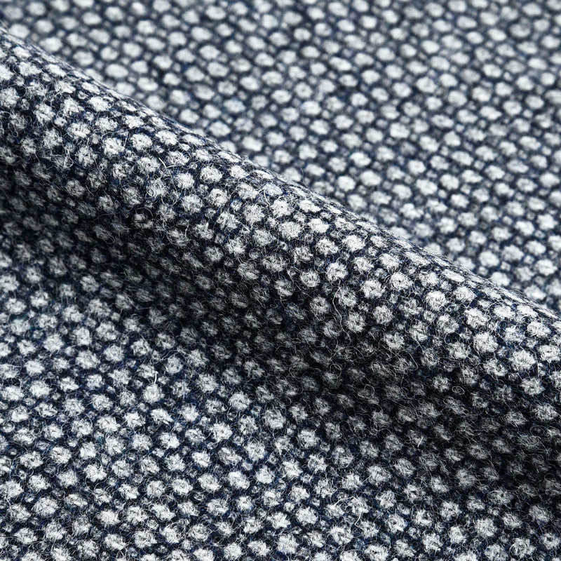 Dugdale Light Grey & Blue Tweed Double Breasted Jacket