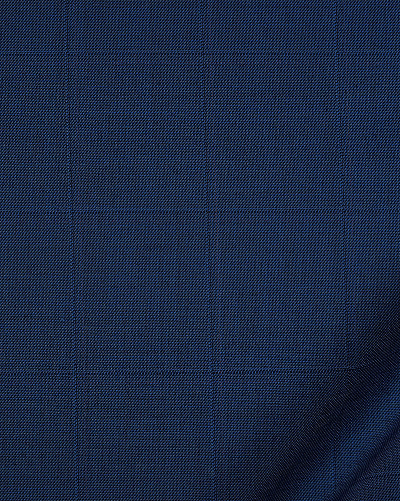 Drago: Super 160s Royal-Blue Prince of Wales Checks