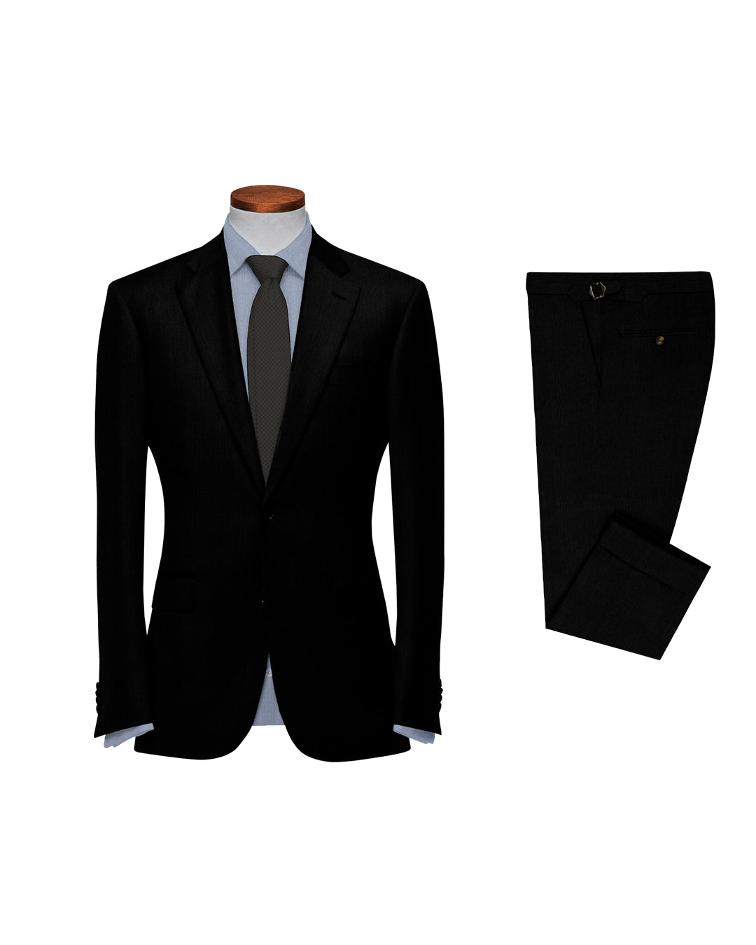 Washable Wool Suit: Black – Luxire Custom Clothing