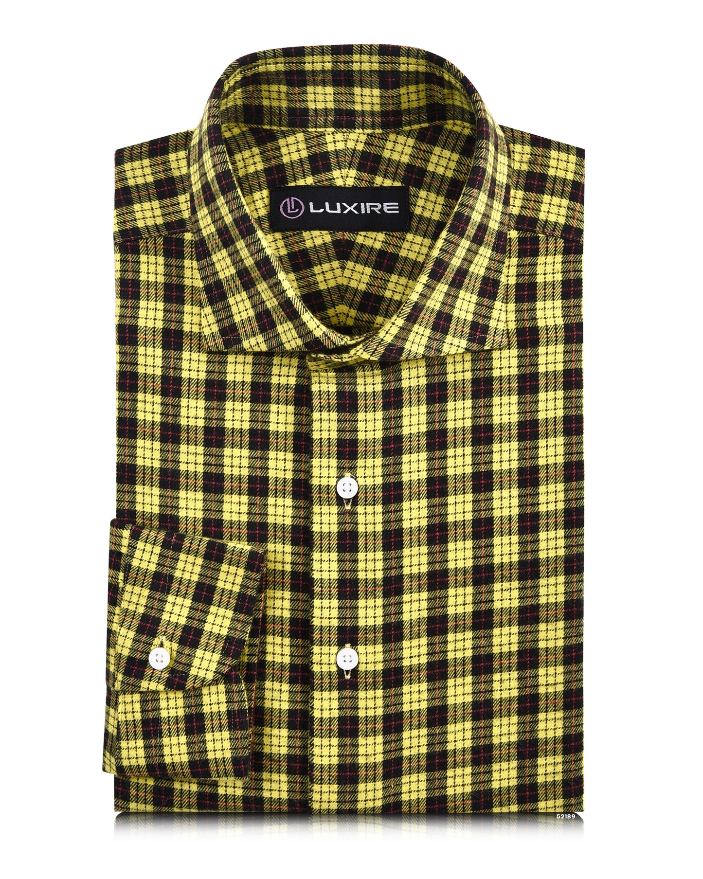Yellow Black Tattersall Flannel