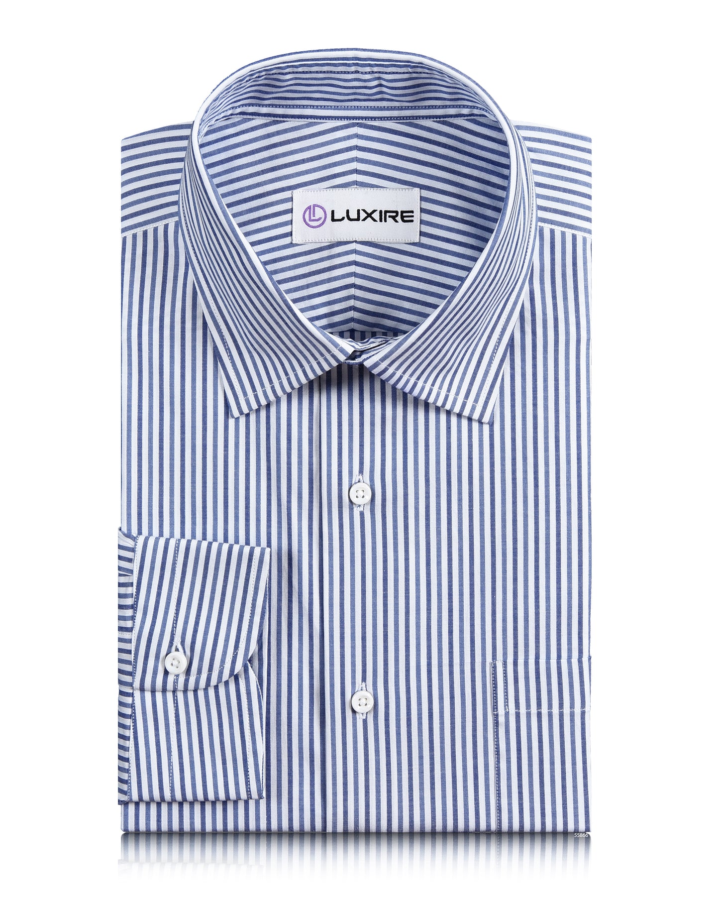 Shades of Blue University Stripes Oxford