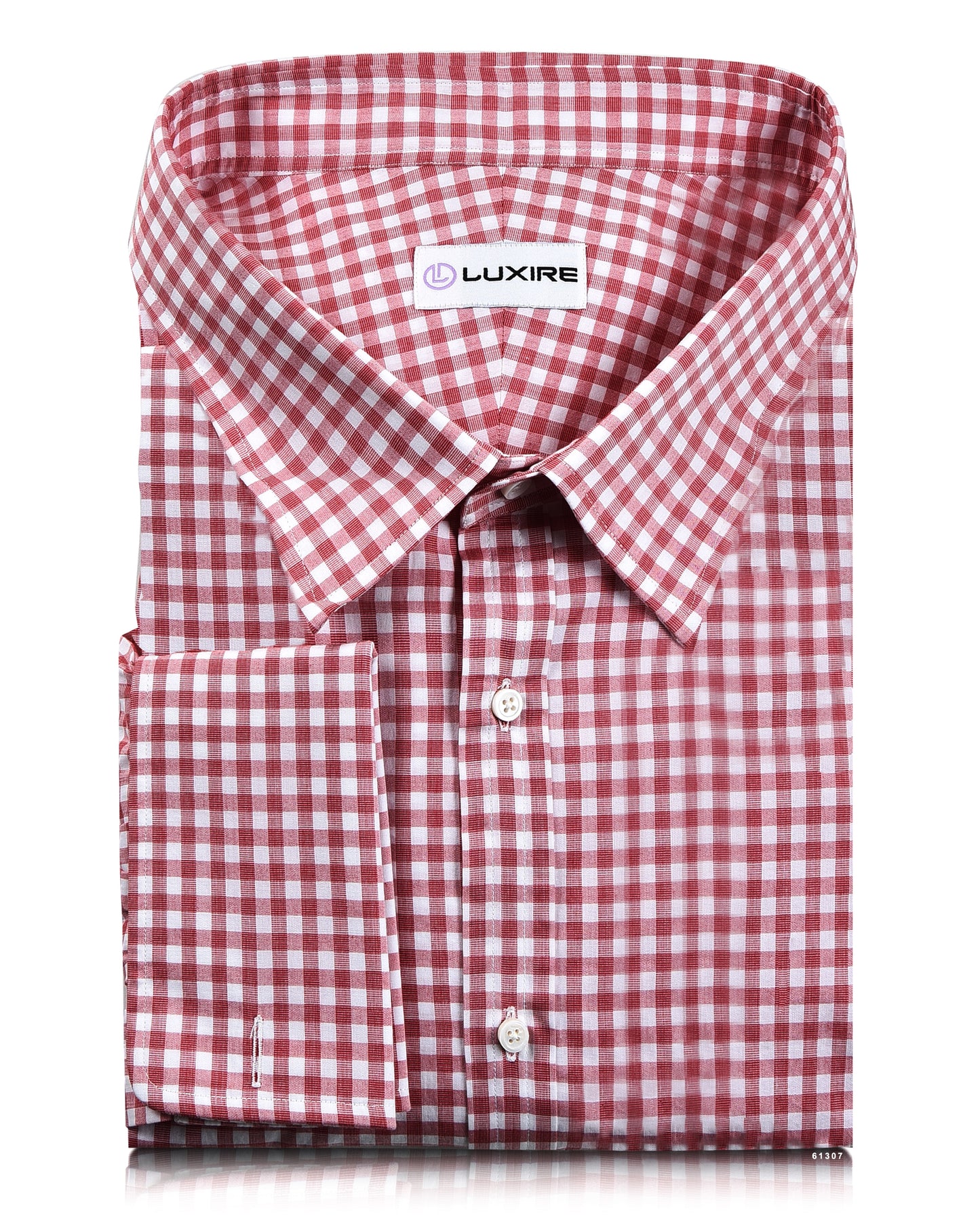 Red End on End Gingham Checks