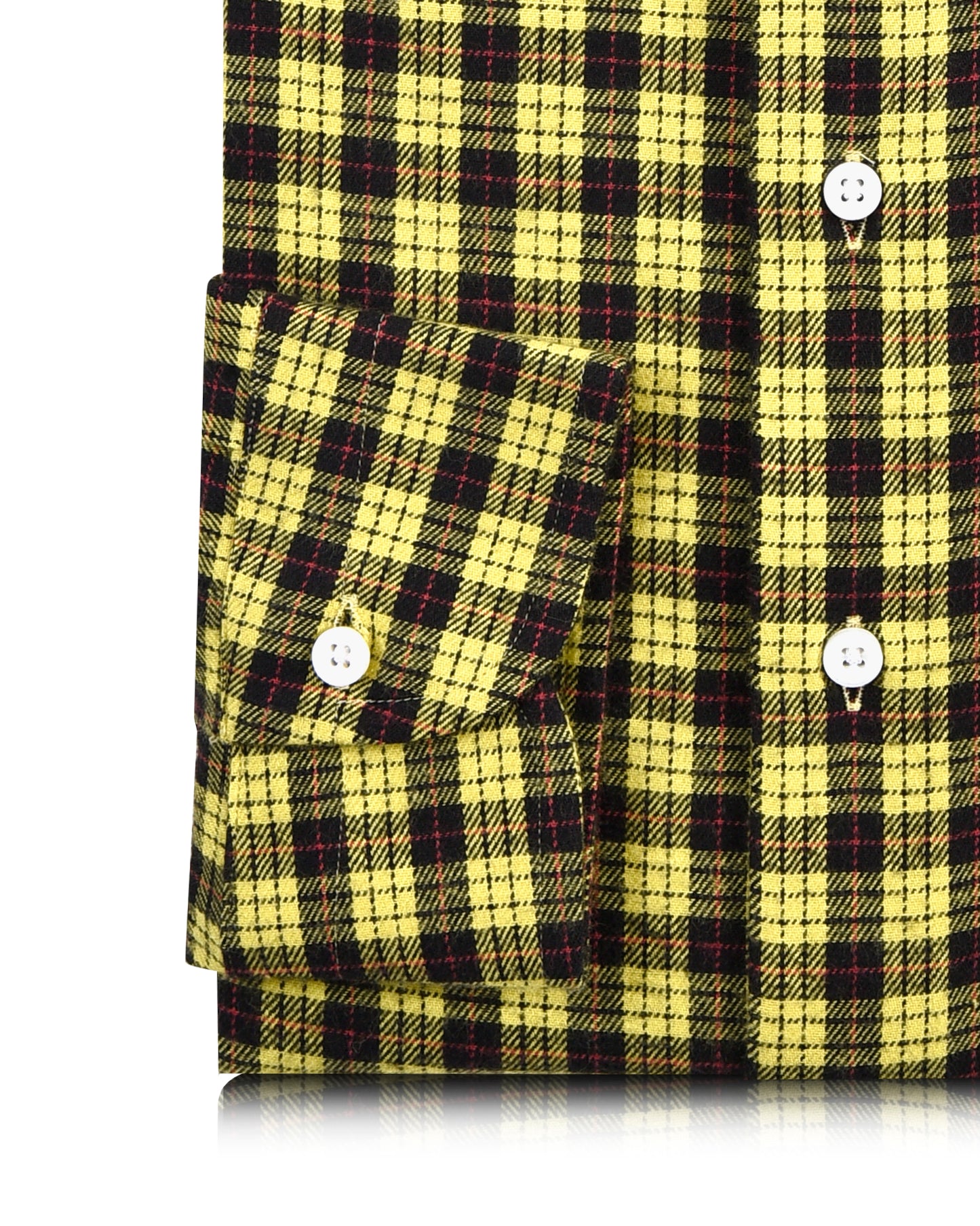 Yellow Black Tattersall Flannel