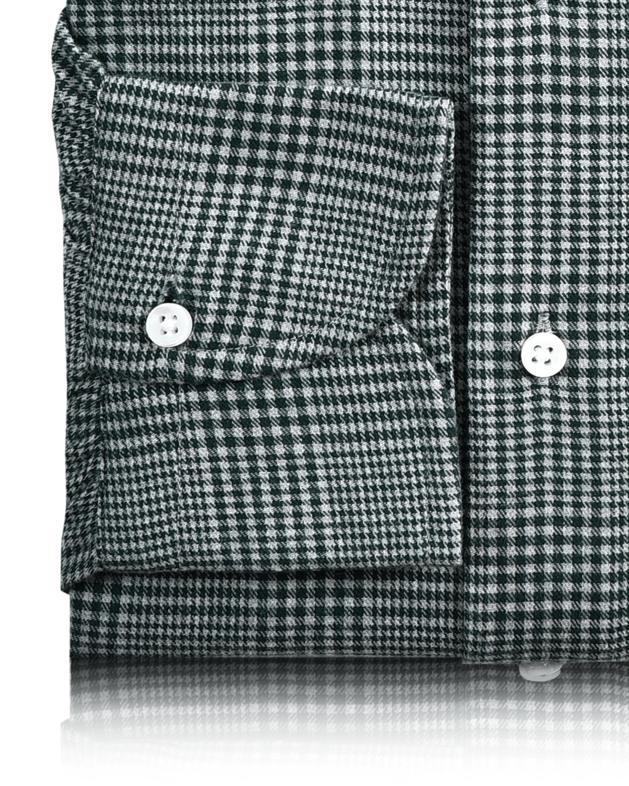 Green and White Tattersall Checks