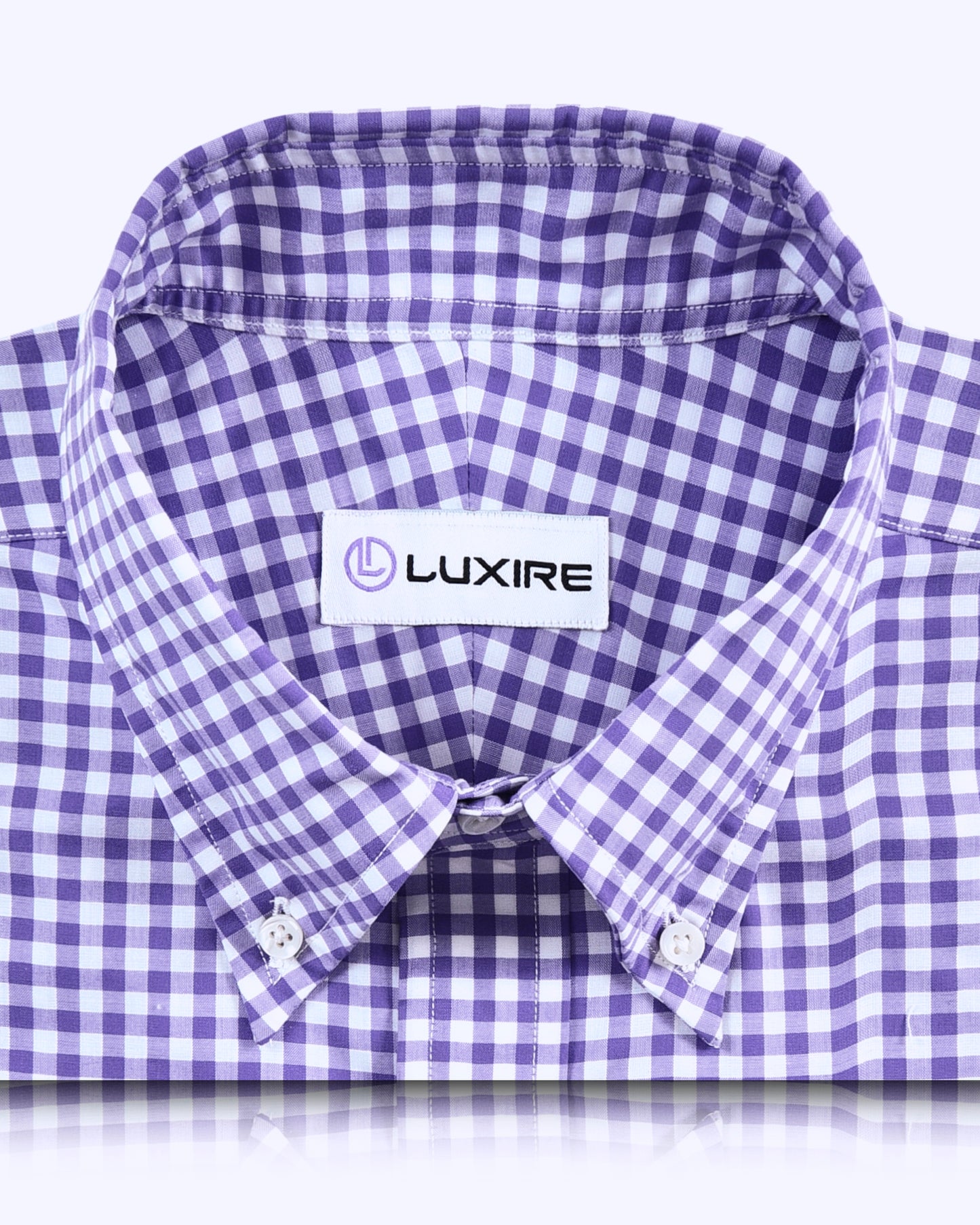Purple Gingham Shirt