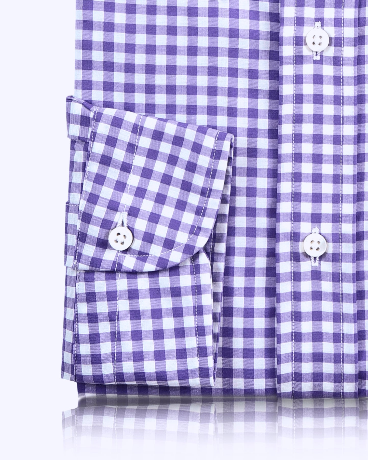Purple Gingham Shirt