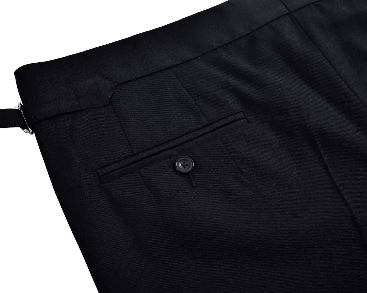 Washable Wool Pants: Black