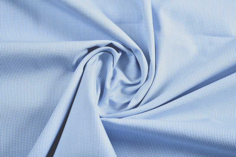 Light Blue Houndstooth Shirt