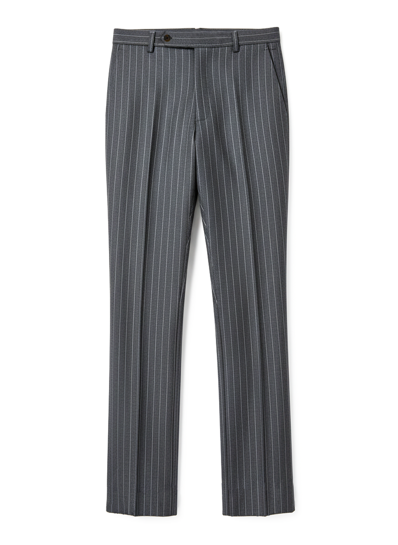 Grey Wool Pinstripes Suit