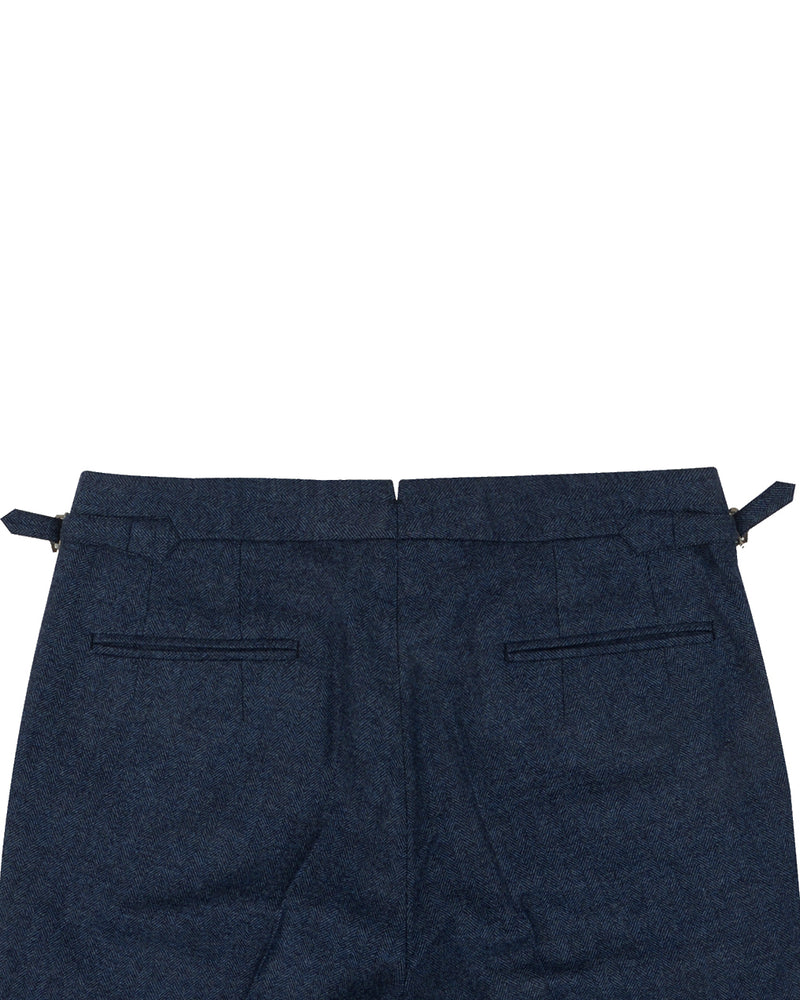 EThomas Prussian Blue Harringbone