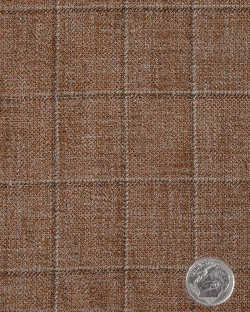 EThomas Burn Orange Tattersal plaid