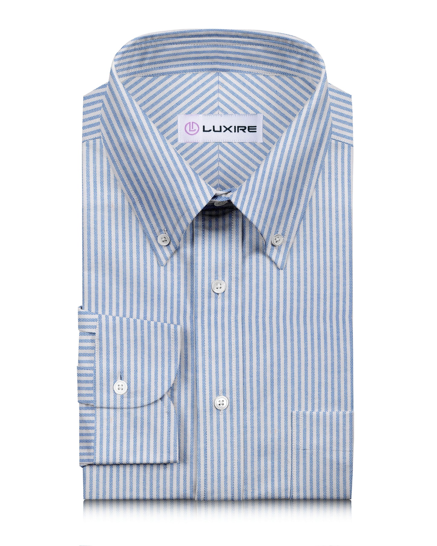 Sky Blue Candy Stripes Oxford