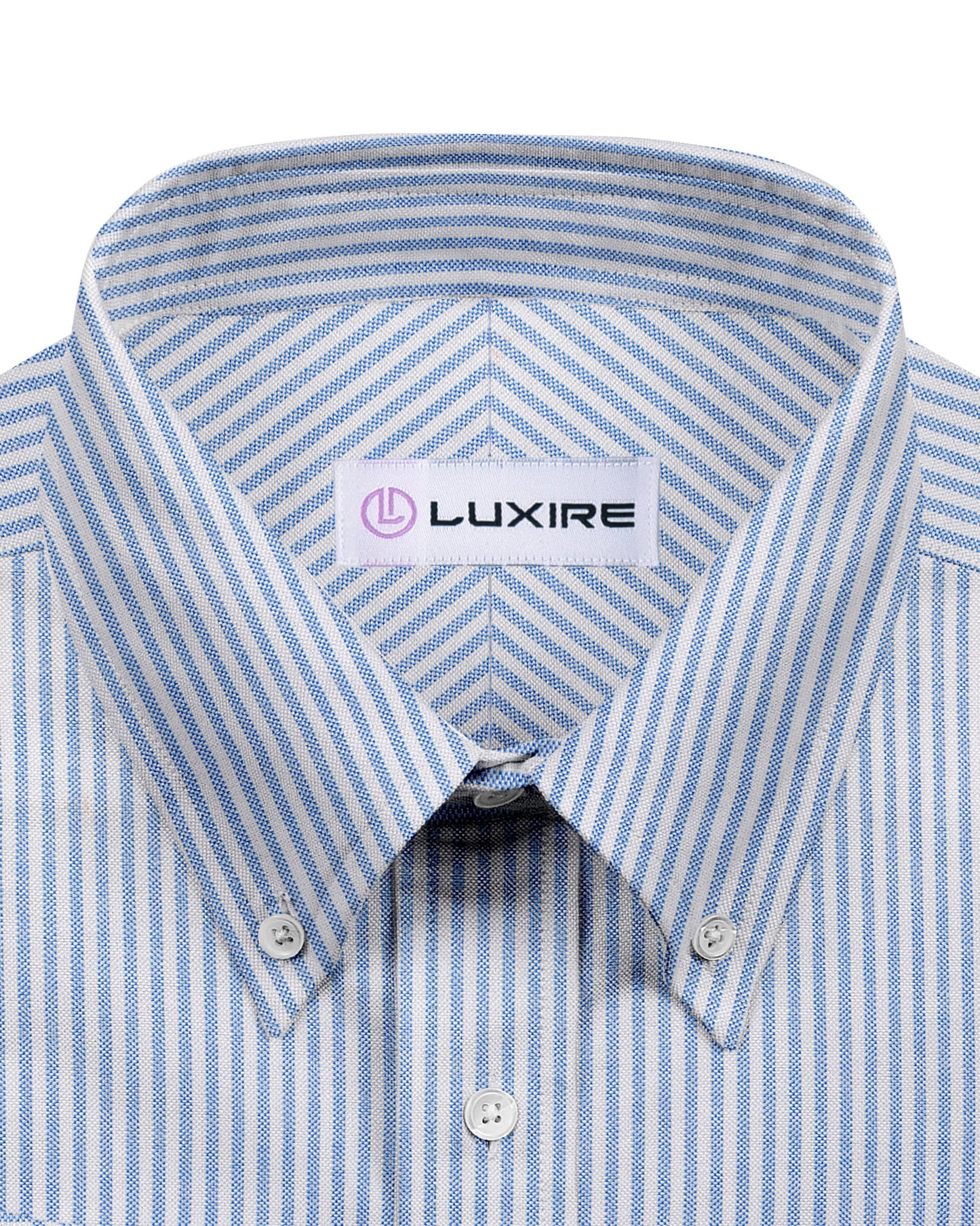 Sky Blue Candy Stripes Oxford