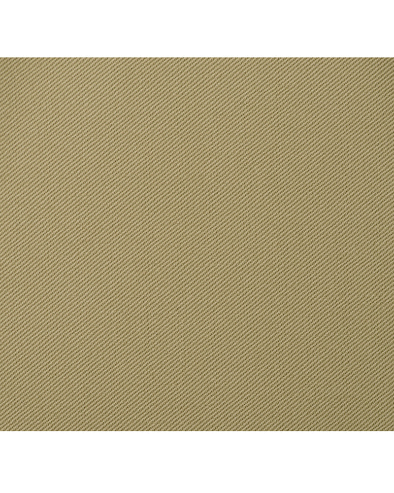 Close up view of custom Genoa Chino pants for men by Luxire in khaki