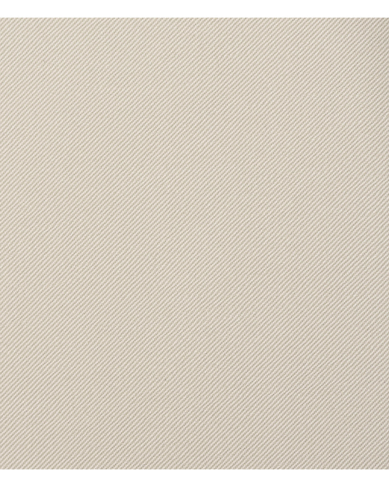 Close up view of custom Genoa Chino pants for men by Luxire in light beige