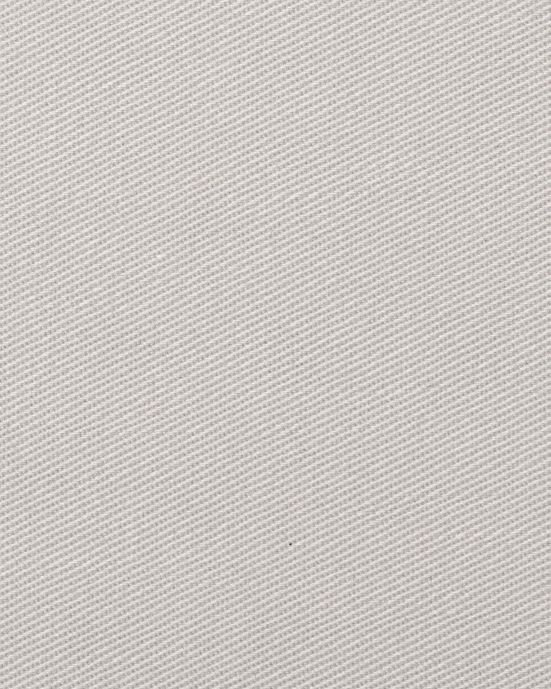 Close up view of custom Genoa Chino pants for men by Luxire in stone