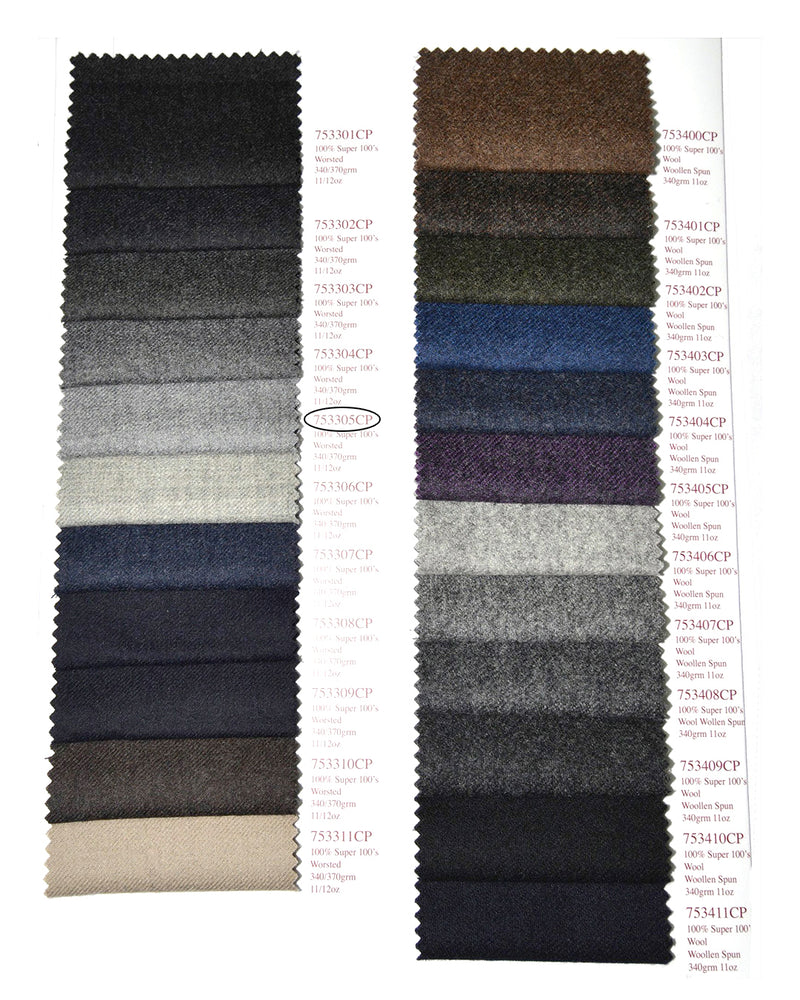 Holland Sherry Classic Worsted Flannel Silver With Grey Flannel