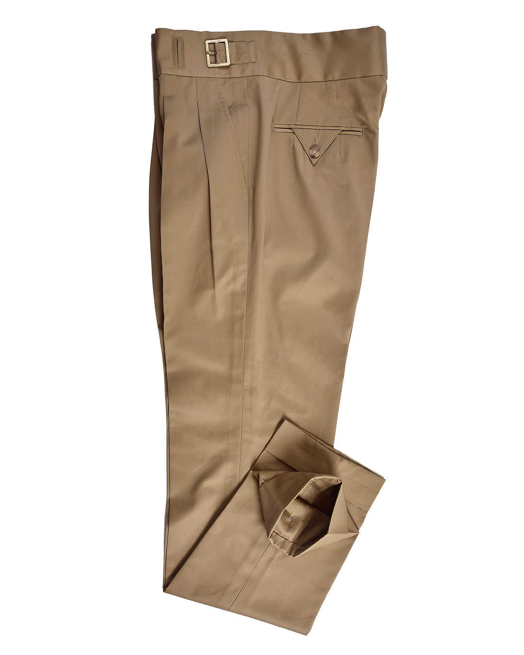 Gurkha Pant in Cotton Twill: Sand Fossil Beige