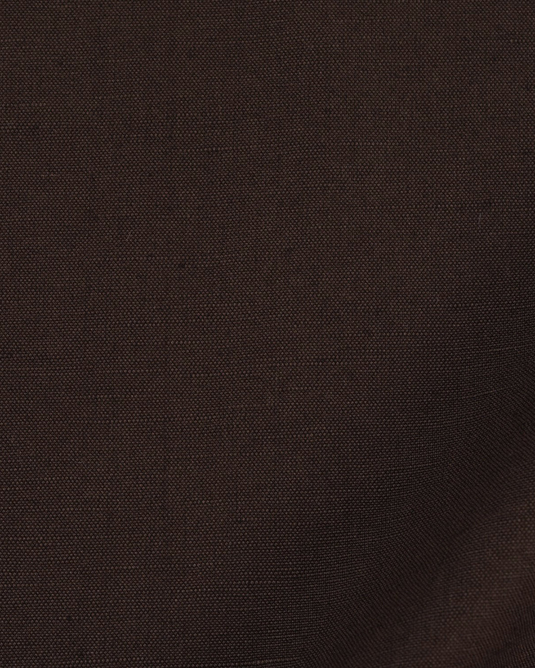 Close up view of custom linen chino pants for men by Luxire in brown