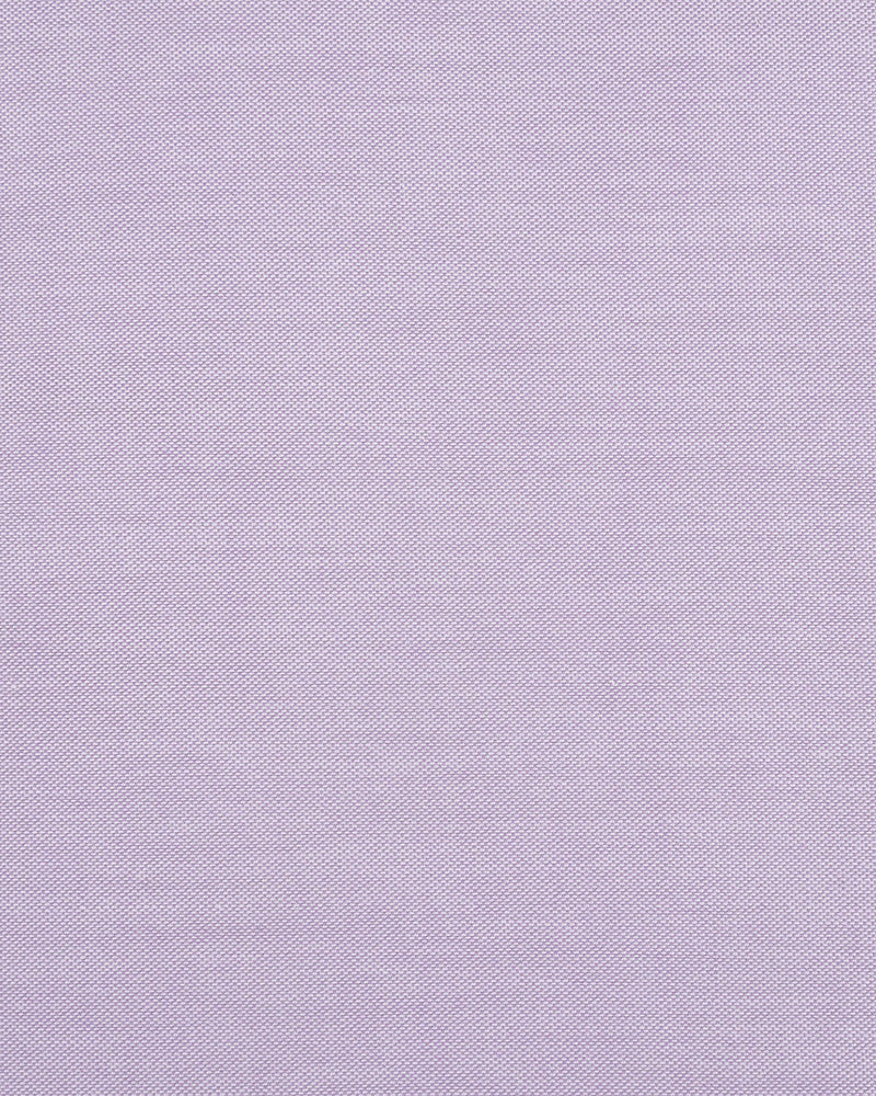 Close up of the custom oxford shirt for men by Luxire in lilac pinpoint 2
