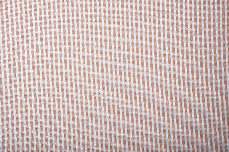 Pale Orange University Stripes Oxford Shirt