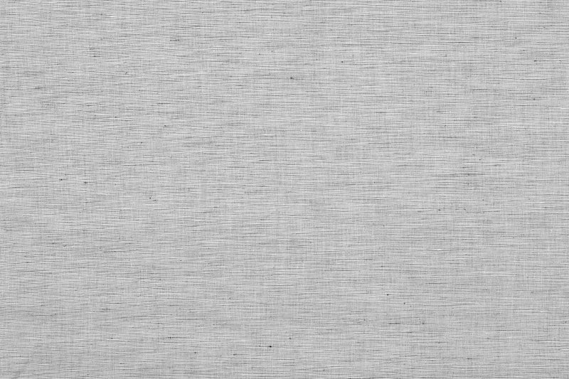 Close up of the custom linen shirt for men in black and white chambray by Luxire Clothing