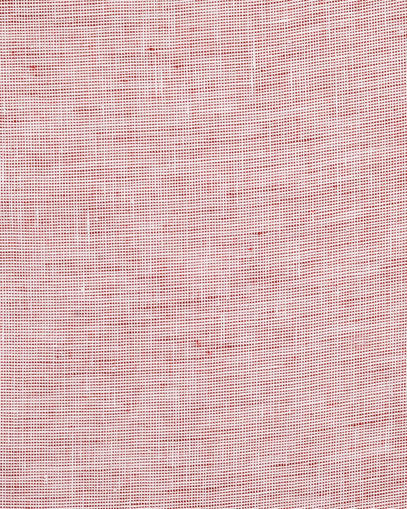 Close up view of custom linen shirt for men in red