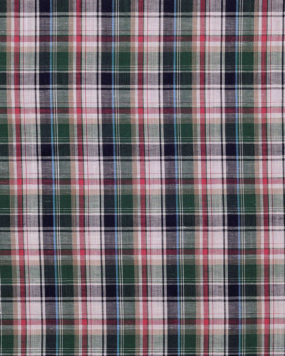 Summer: Red Green Navy White Madras