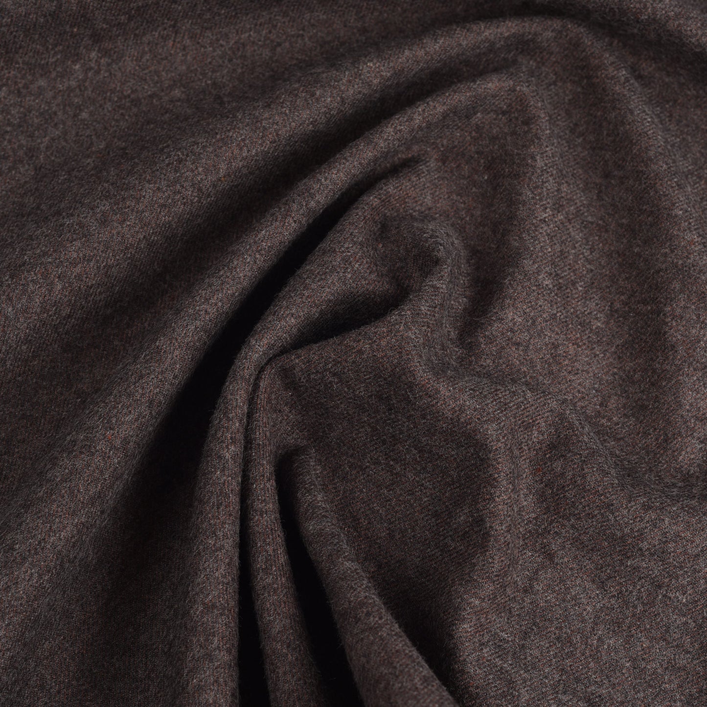 Close up of wool flannel vest for men by Luxire in mahagony brown 3