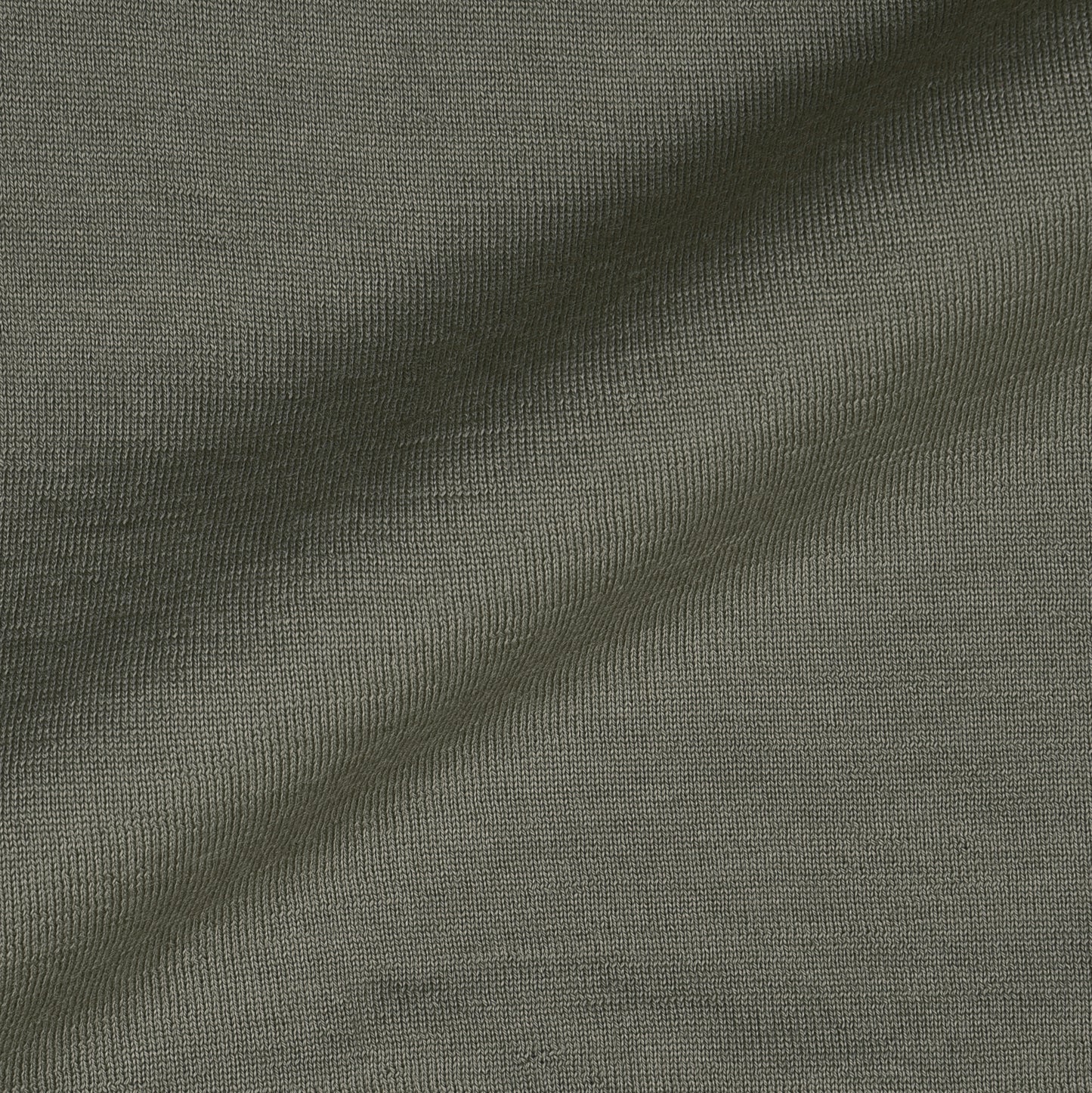 EZS Merino Wool Pale Olive Long Sleeve Polo