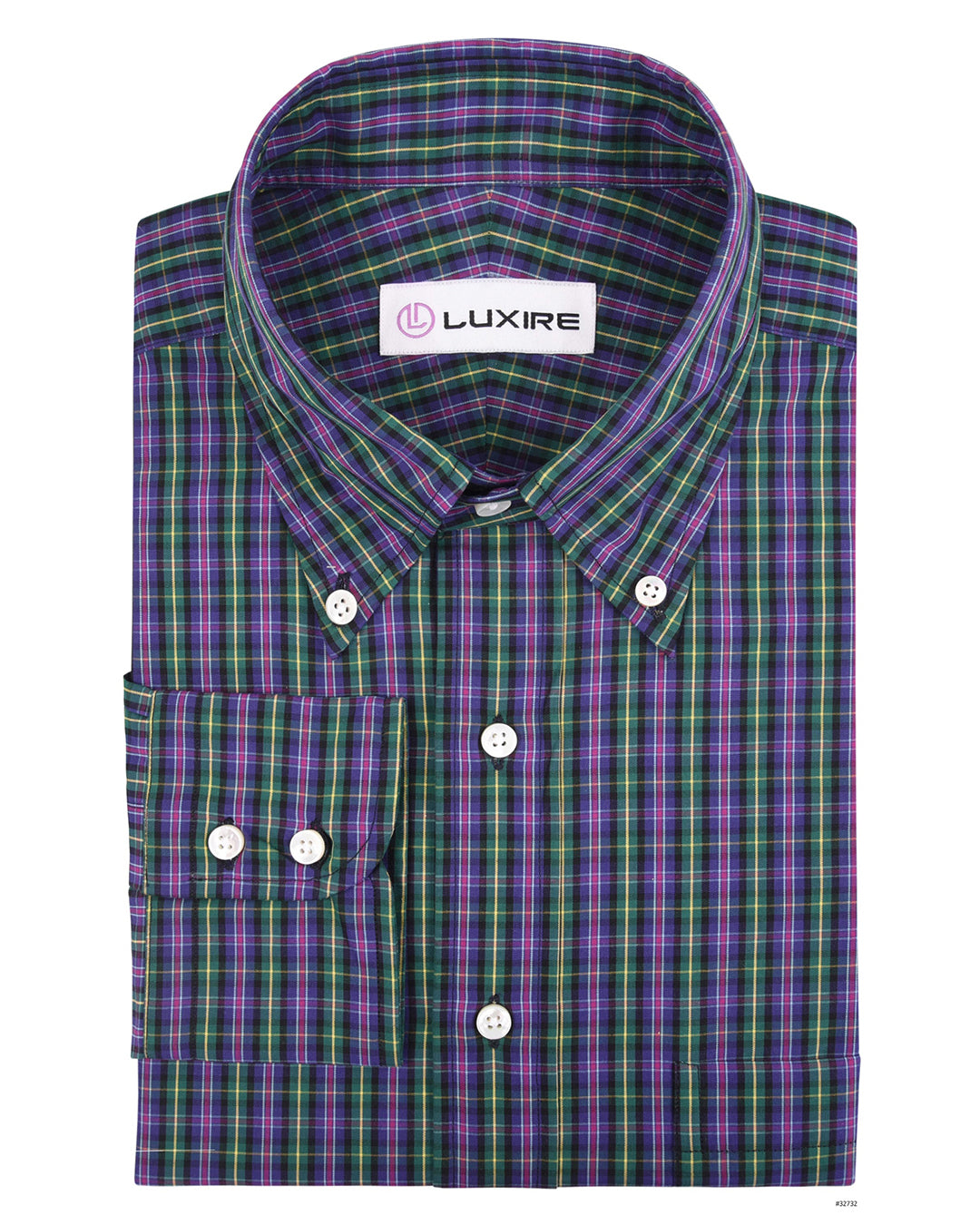 Green Purple Yellow Small Madras Checks – Luxire Custom Clothing