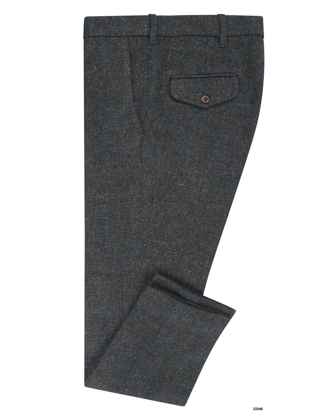 LUXIRE_MOLLOY Molloy Plain Donegal Tweed Pants - Pine Green