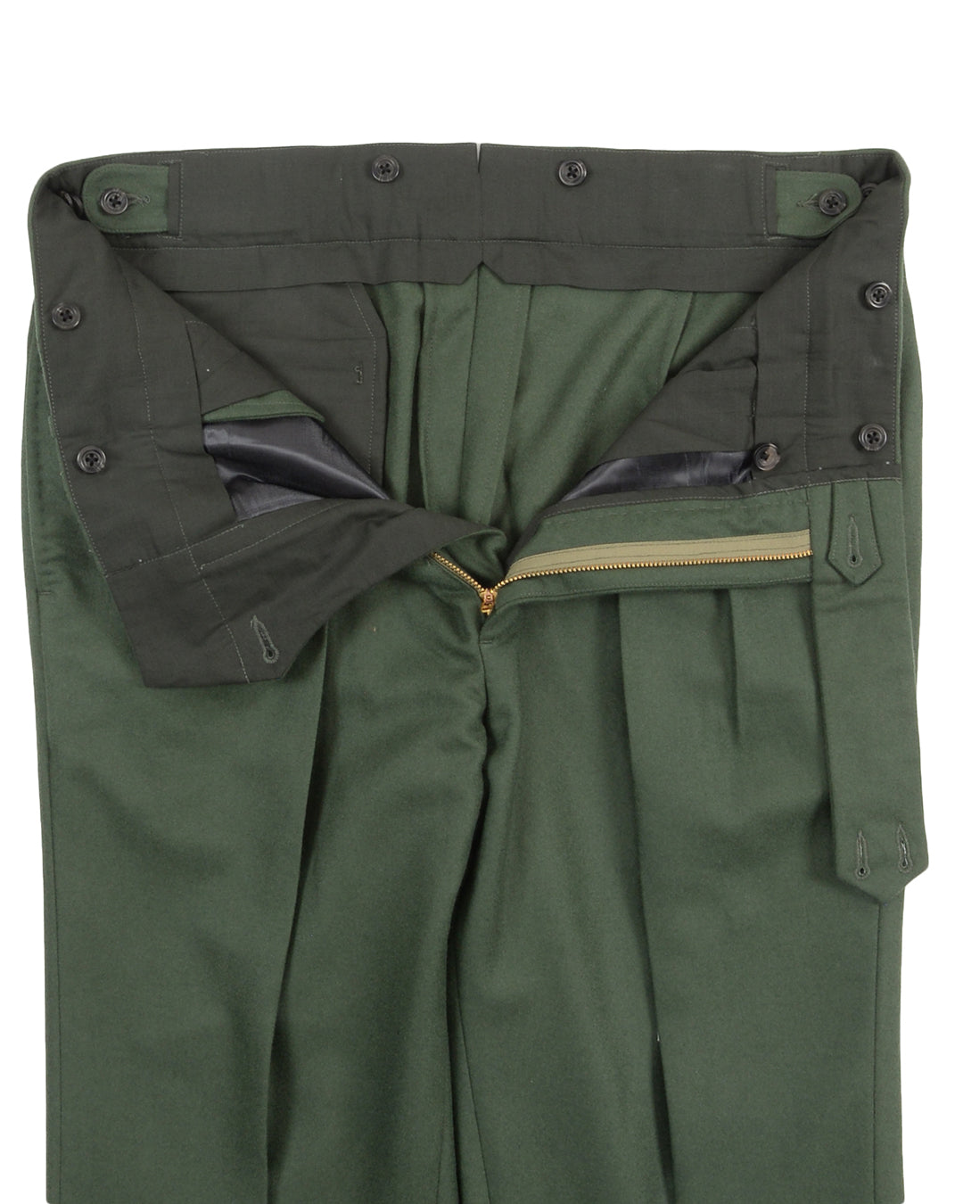 VBC :100% Wool Green Flannel