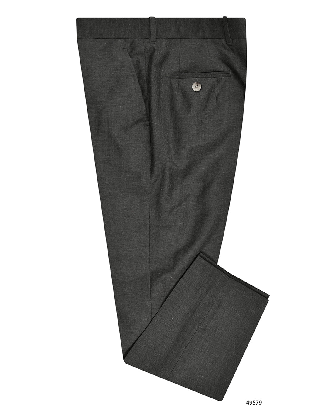 Vitale Barberis Canonico - Dark Grey Wool Linen Dress Pant