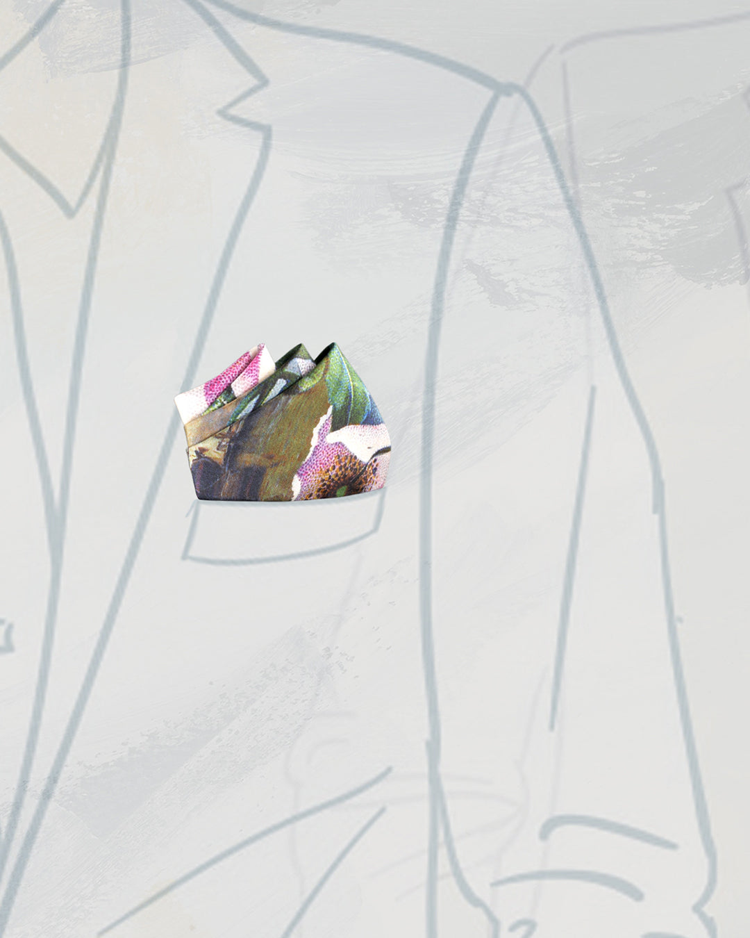 Flower Tiara-Pocket square