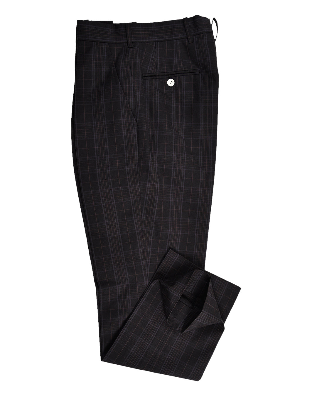 Black Grey Checks Pant