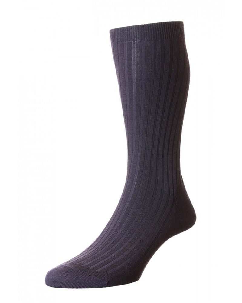 Pantherella LABURNUM Merino Rib - Black