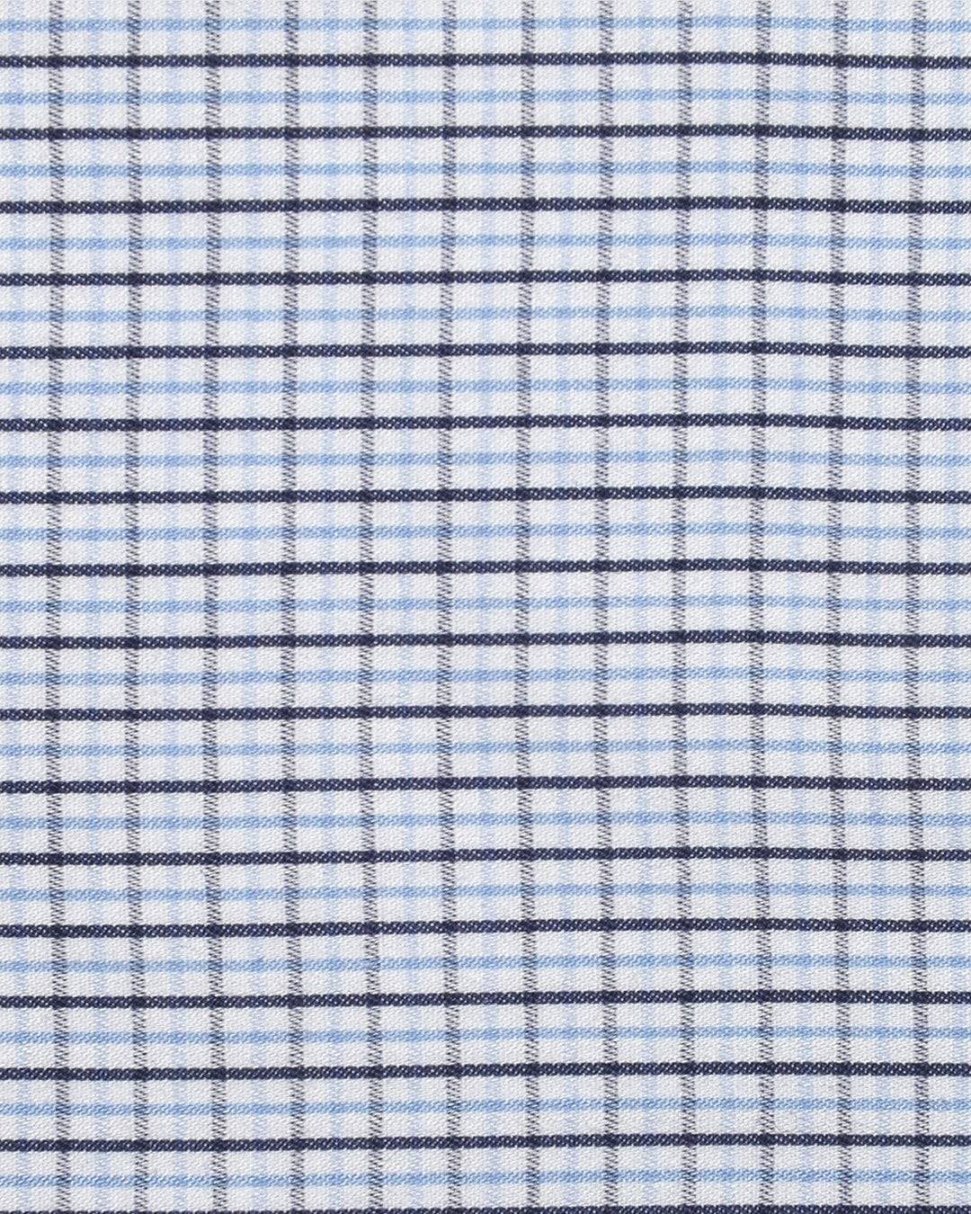 Albini: Blue Tattersal Checks