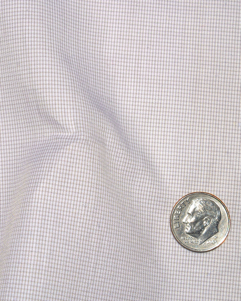 Albini: Light Grey Micro Graph Checks