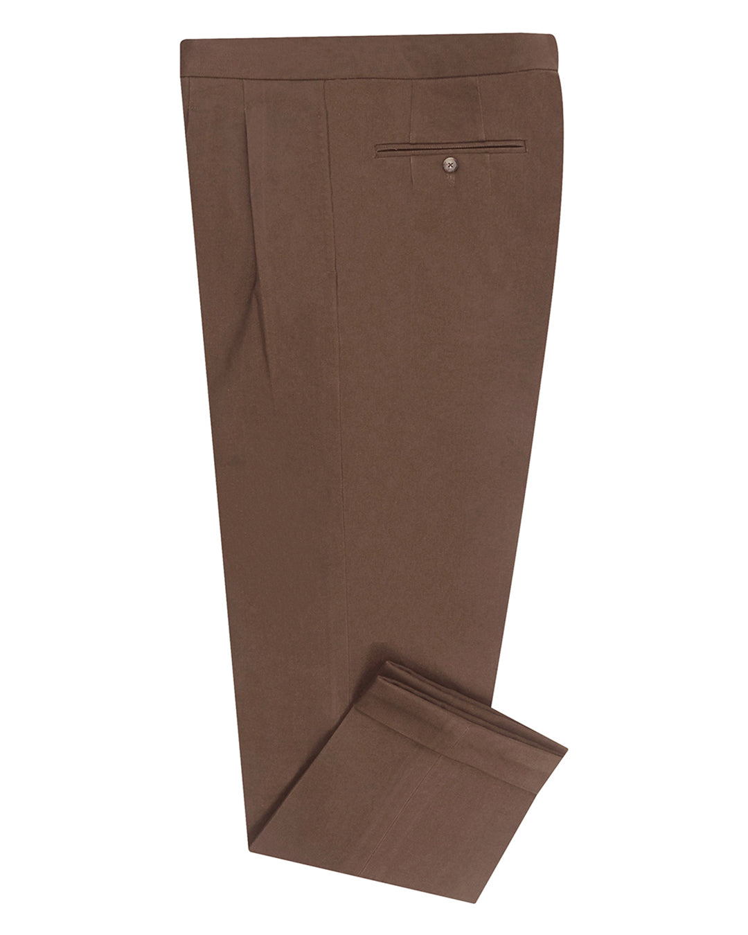 Chocolate Brown Cotton Dress Pants