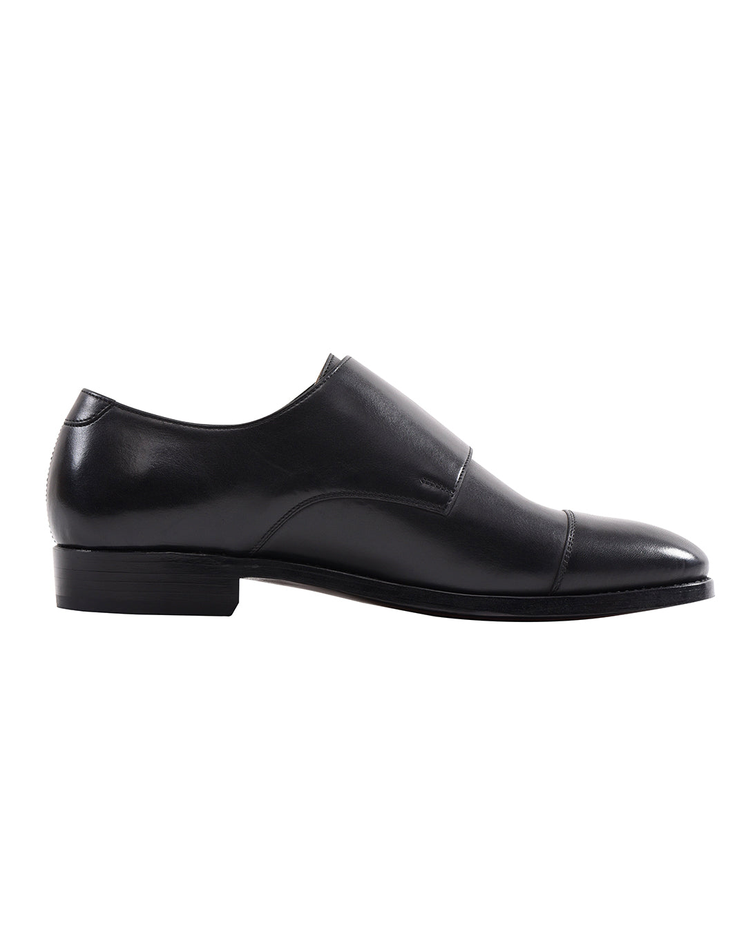 Double Monk Strap Black