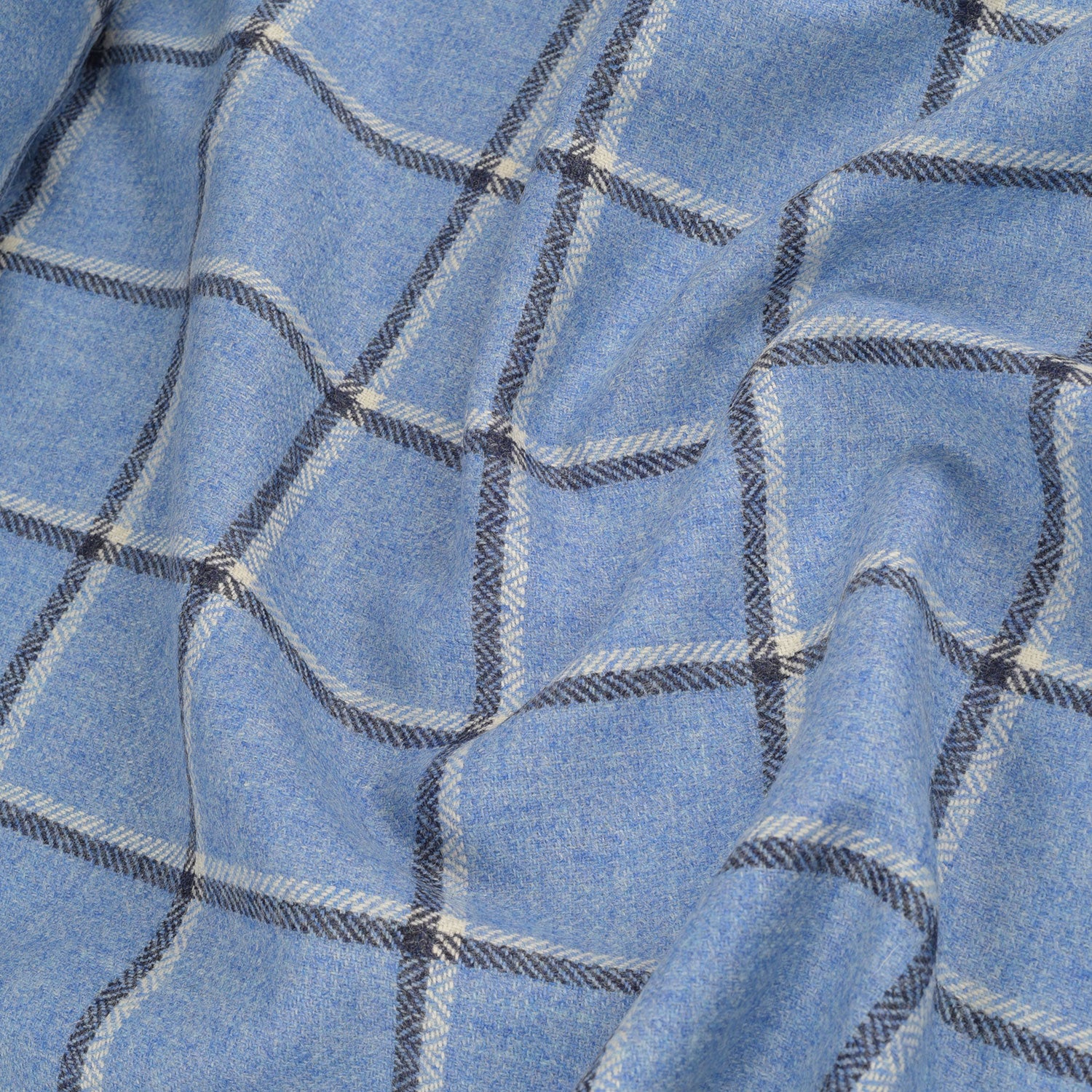 Cap Tweed in Blue Windowpane (4386327298103)