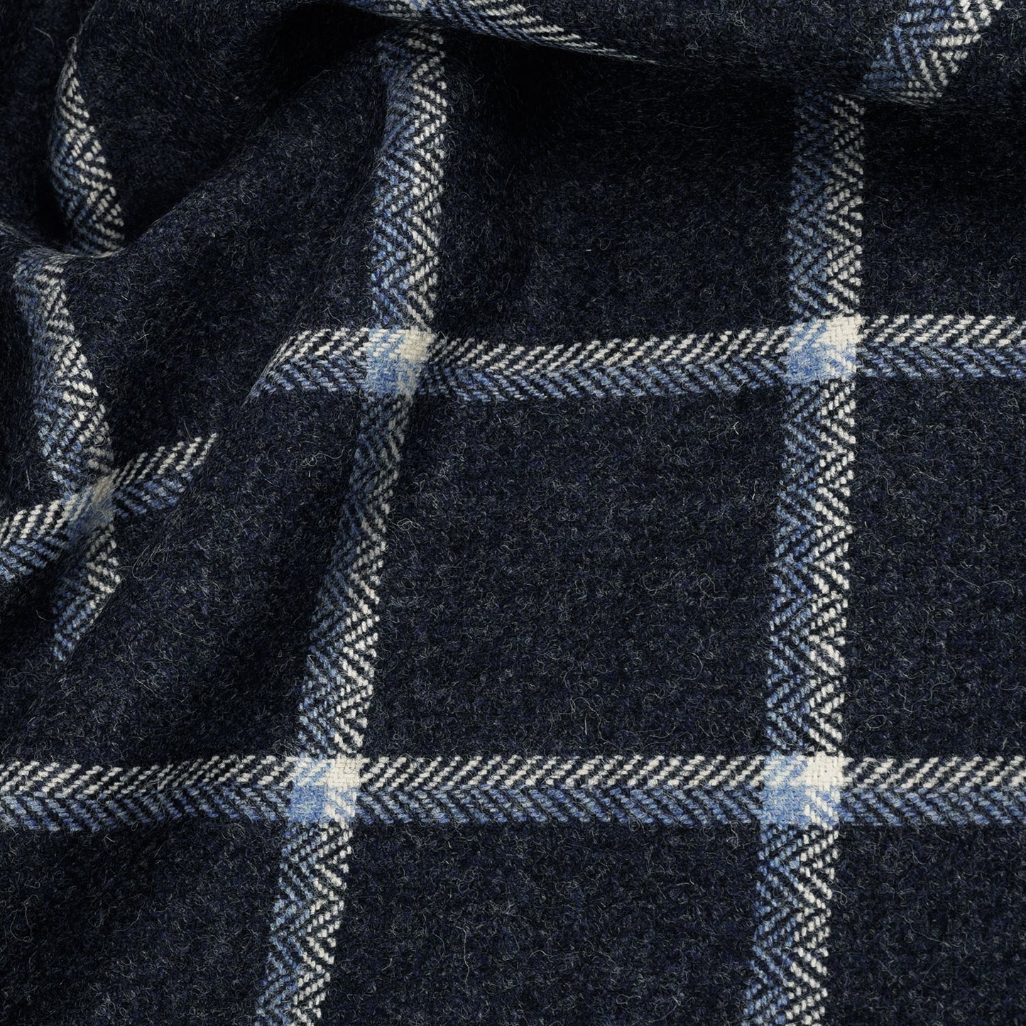 Cap Tweed in Navy Windowpane (4386326315063)