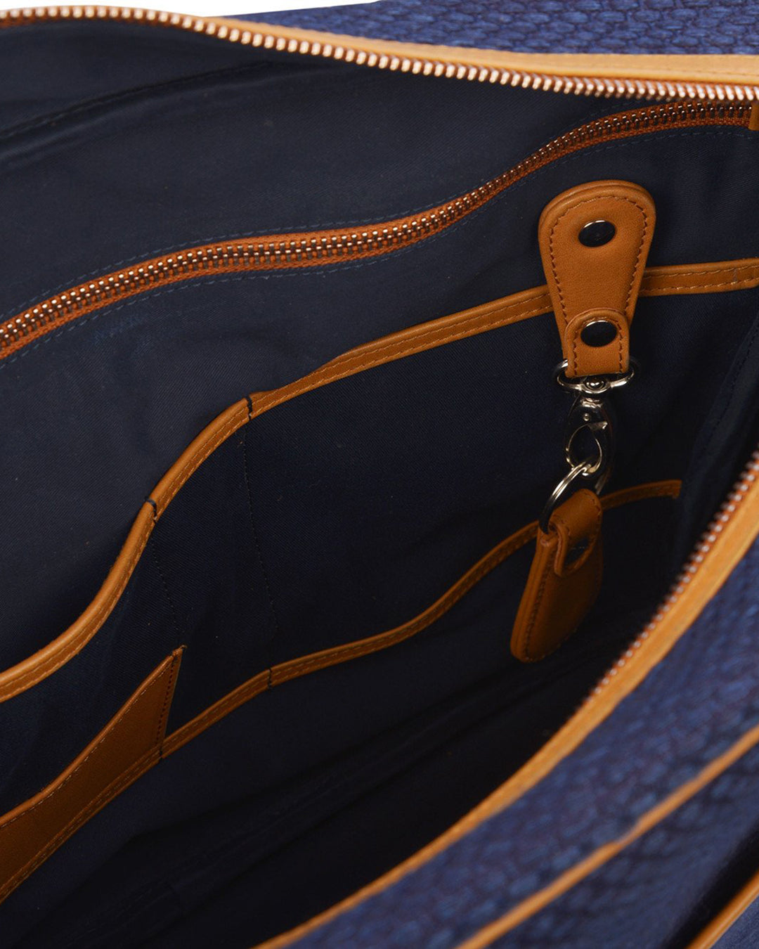 Luxire Portfolio Office Bag in Leather & Sashiko