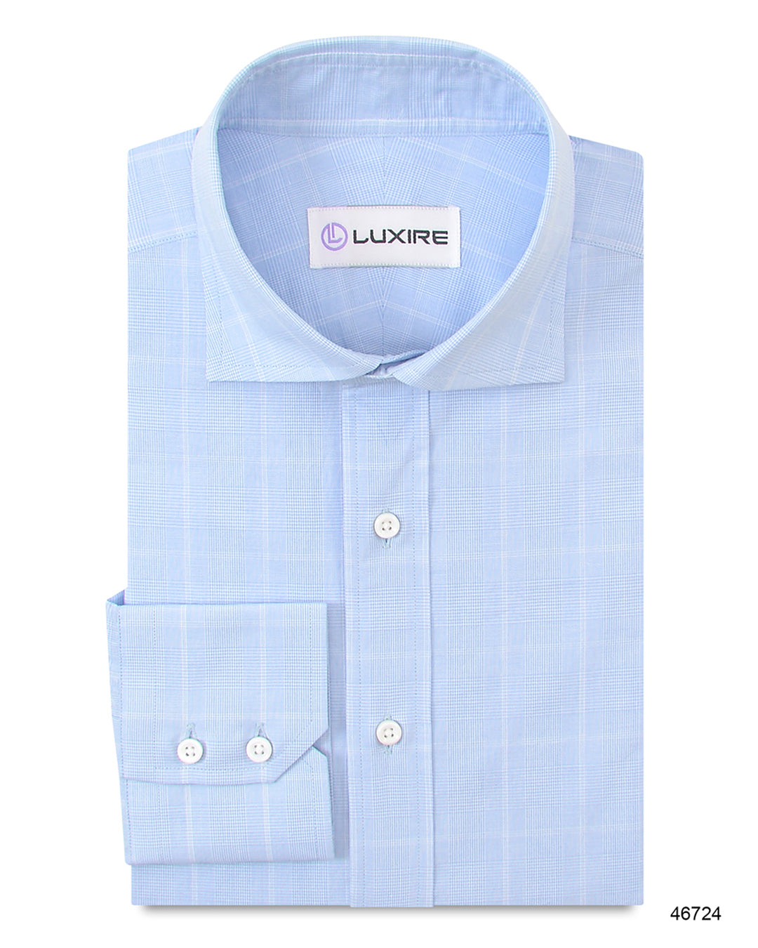 Light Sky Blue Glen Plaid